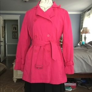 Chadwick's pink all weather trench coat